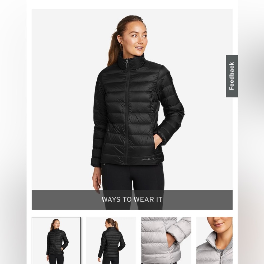 Eddie Bauer Womens Down Coat. Size L